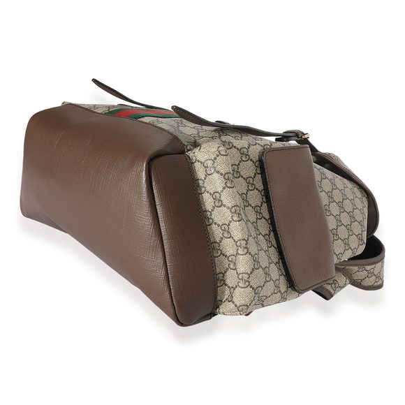 Gucci GG Supreme & Web Medium Backpack - Picture 6 of 7